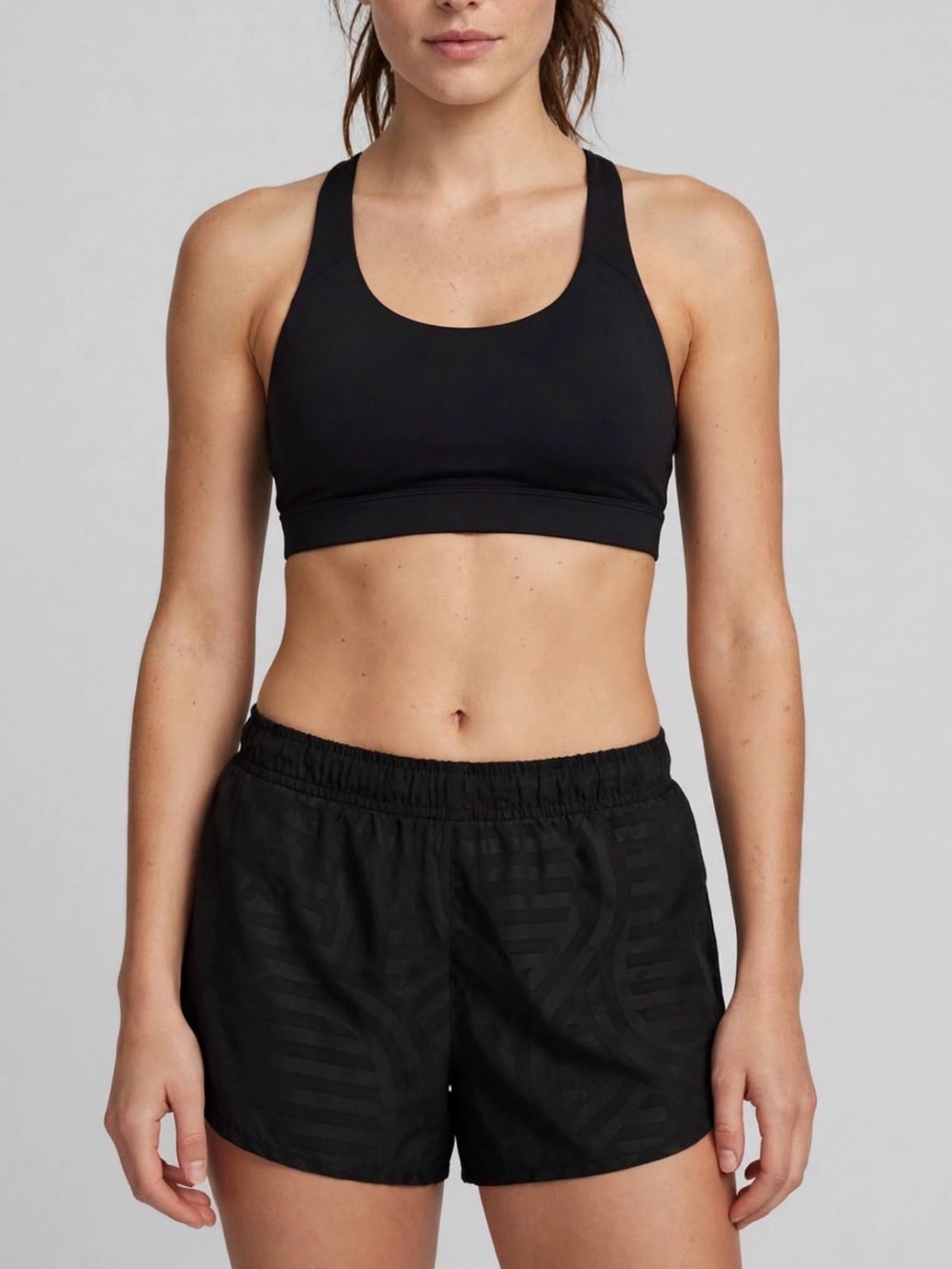 Old Navy Black Go Dry Athletic Brief lined workout shorts
